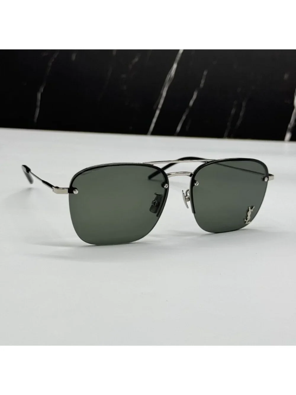 Saint Laurent SL309M 006 Unisex Pilot Frame Sunglasses
